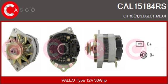 Casco CAL15184RS - Генератор autospares.lv