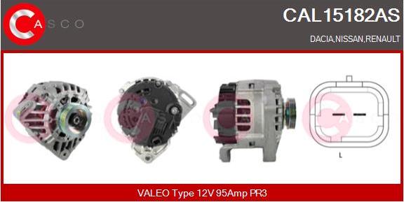 Casco CAL15182AS - Генератор autospares.lv