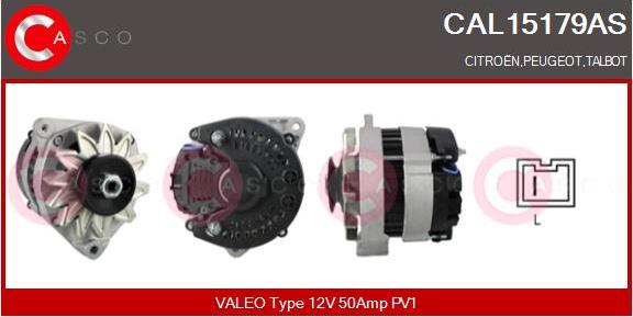 Casco CAL15179AS - Генератор autospares.lv