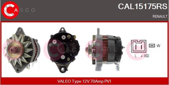 Casco CAL15175RS - Генератор autospares.lv