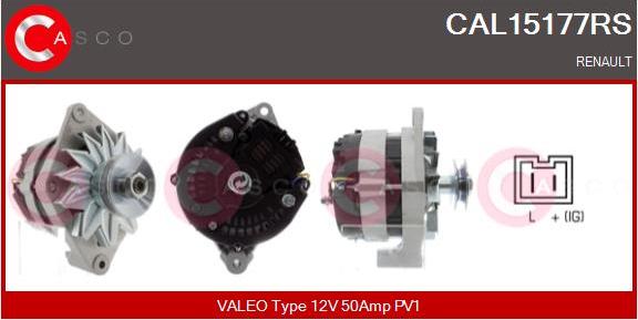 Casco CAL15177RS - Генератор autospares.lv