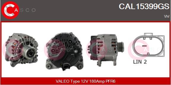 Casco CAL15399GS - Генератор autospares.lv