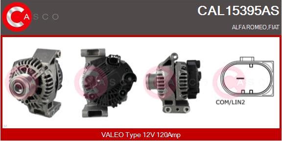 Casco CAL15395AS - Генератор autospares.lv