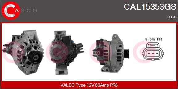 Casco CAL15353GS - Генератор autospares.lv