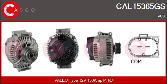 Casco CAL15365GS - Генератор autospares.lv