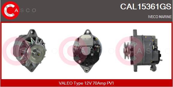 Casco CAL15361GS - Генератор autospares.lv