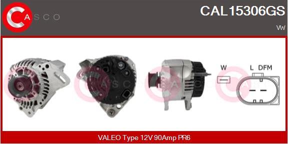 Casco CAL15306GS - Генератор autospares.lv