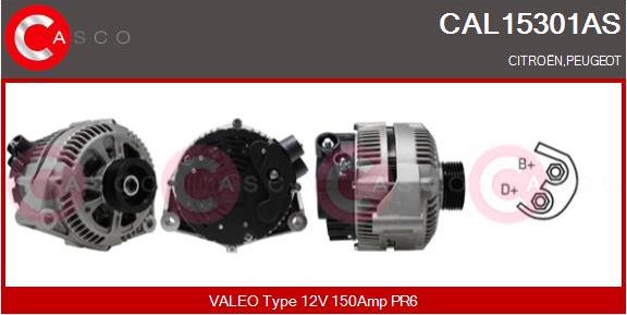 Casco CAL15301AS - Генератор autospares.lv