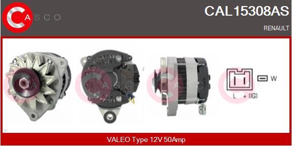 Casco CAL15308AS - Генератор autospares.lv