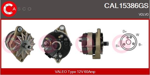 Casco CAL15386GS - Генератор autospares.lv