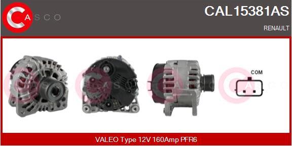 Casco CAL15381AS - Генератор autospares.lv