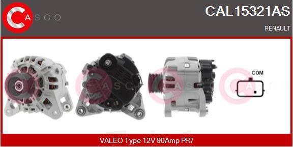 Casco CAL15321AS - Генератор autospares.lv