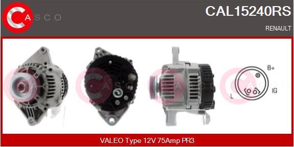 Casco CAL15240RS - Генератор autospares.lv