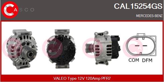 Casco CAL15254GS - Генератор autospares.lv