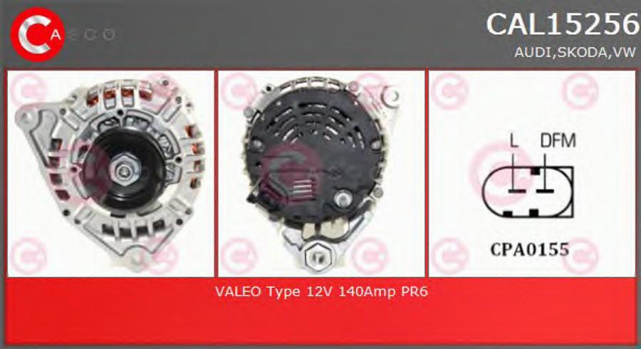 Casco CAL15256 - Генератор autospares.lv