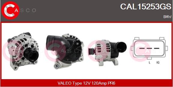 Casco CAL15253GS - Генератор autospares.lv