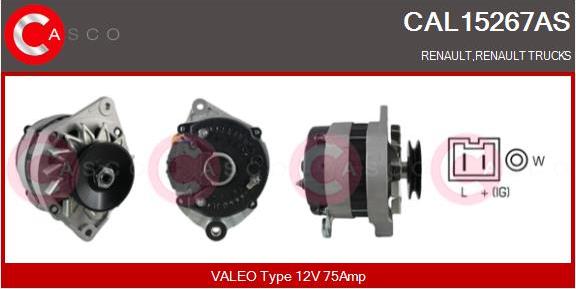 Casco CAL15267AS - Генератор autospares.lv