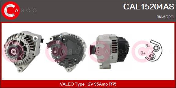 Casco CAL15204AS - Генератор autospares.lv