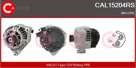Casco CAL15204RS - Генератор autospares.lv