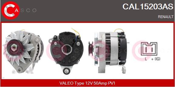 Casco CAL15203AS - Генератор autospares.lv