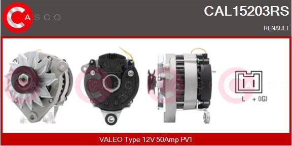 Casco CAL15203RS - Генератор autospares.lv