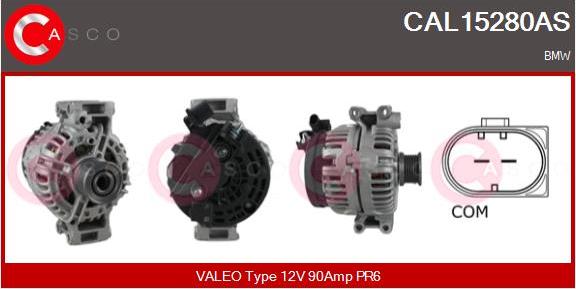 Casco CAL15280AS - Генератор autospares.lv