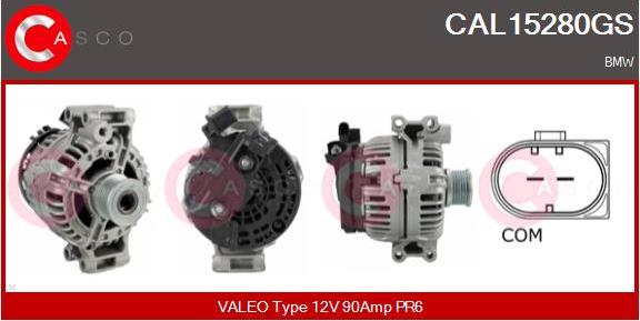 Casco CAL15280GS - Генератор autospares.lv