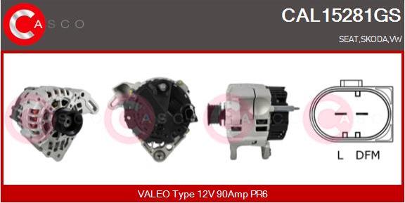 Casco CAL15281GS - Генератор autospares.lv