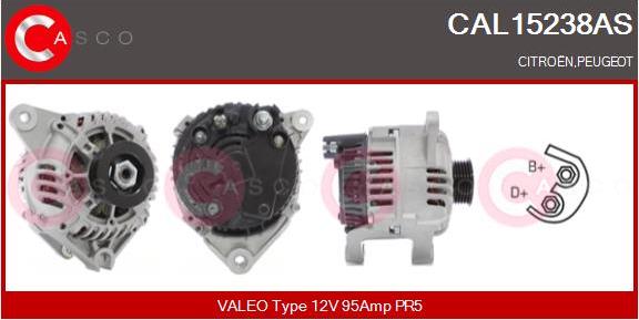 Casco CAL15238AS - Генератор autospares.lv