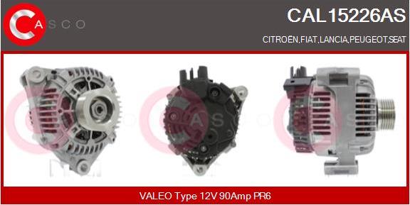 Casco CAL15226AS - Генератор autospares.lv