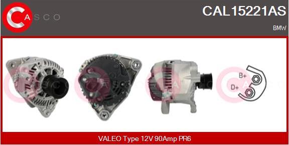 Casco CAL15221AS - Генератор autospares.lv