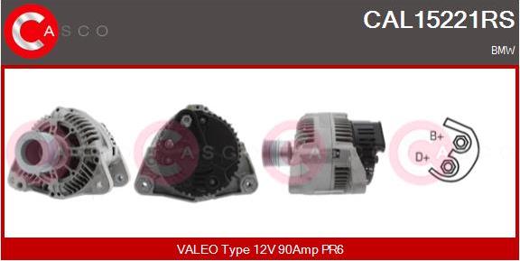 Casco CAL15221RS - Генератор autospares.lv