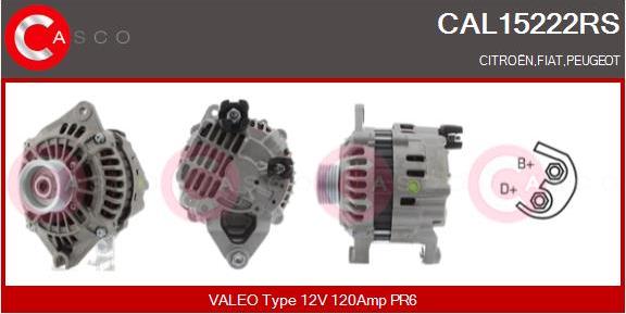Casco CAL15222RS - Генератор autospares.lv
