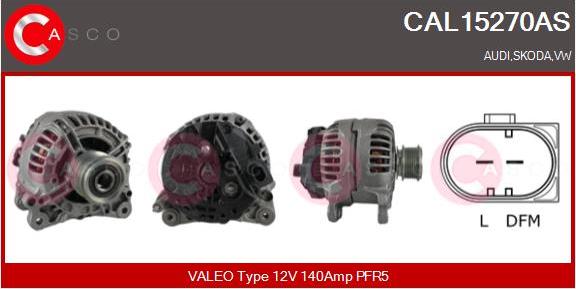 Casco CAL15270AS - Генератор autospares.lv