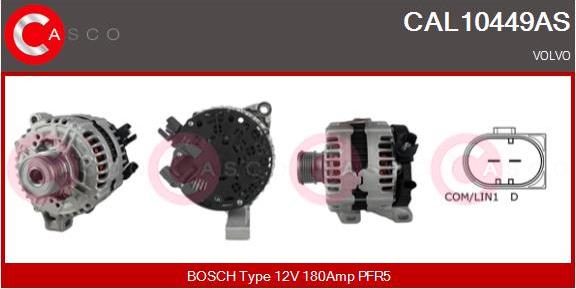 Casco CAL10449AS - Генератор autospares.lv