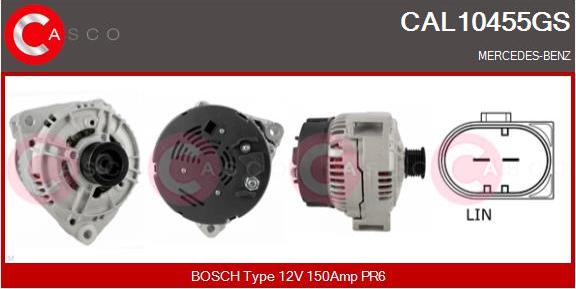 Casco CAL10455GS - Генератор autospares.lv