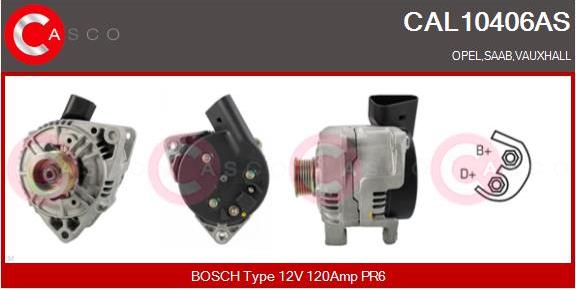 Casco CAL10406AS - Генератор autospares.lv