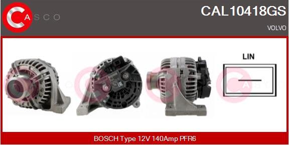 Casco CAL10418GS - Генератор autospares.lv