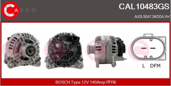 Casco CAL10483GS - Генератор autospares.lv