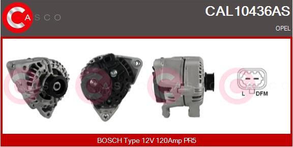 Casco CAL10436AS - Генератор autospares.lv