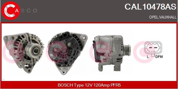 Casco CAL10478AS - Генератор autospares.lv