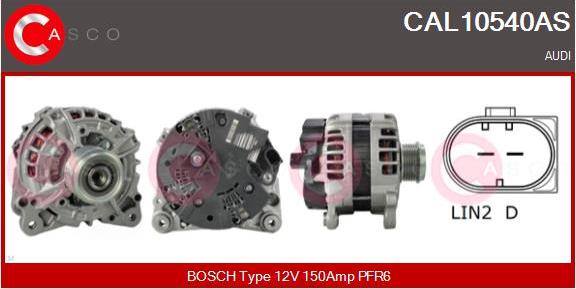 Casco CAL10540AS - Генератор autospares.lv