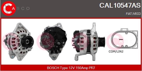 Casco CAL10547AS - Генератор autospares.lv