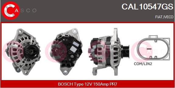 Casco CAL10547GS - Генератор autospares.lv