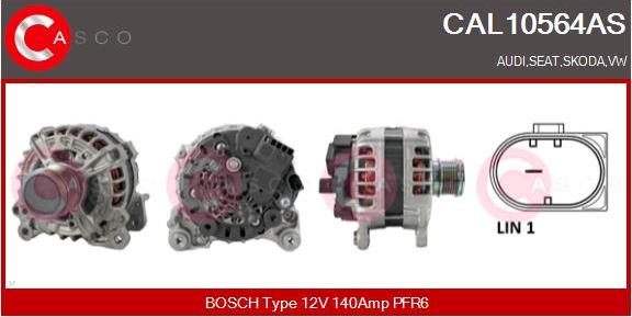 Casco CAL10564AS - Генератор autospares.lv