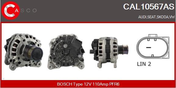 Casco CAL10567AS - Генератор autospares.lv