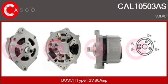 Casco CAL10503AS - Генератор autospares.lv