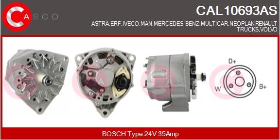 Casco CAL10693AS - Генератор autospares.lv