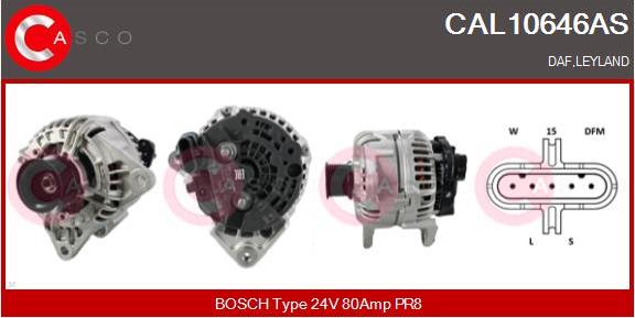 Casco CAL10646AS - Генератор autospares.lv