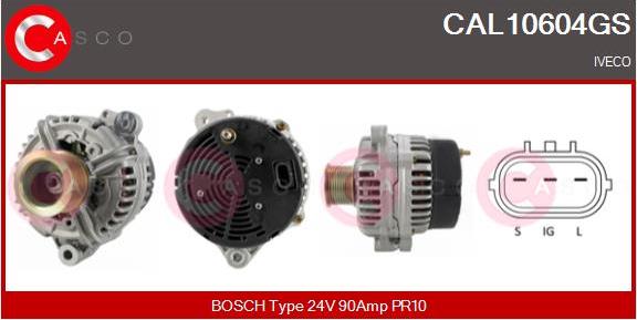 Casco CAL10604GS - Генератор autospares.lv